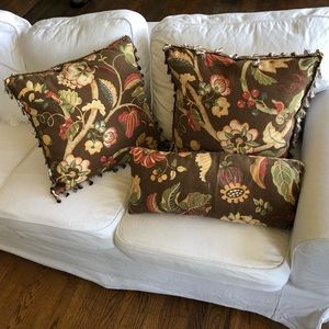 Set of Throw Handmade Pillows